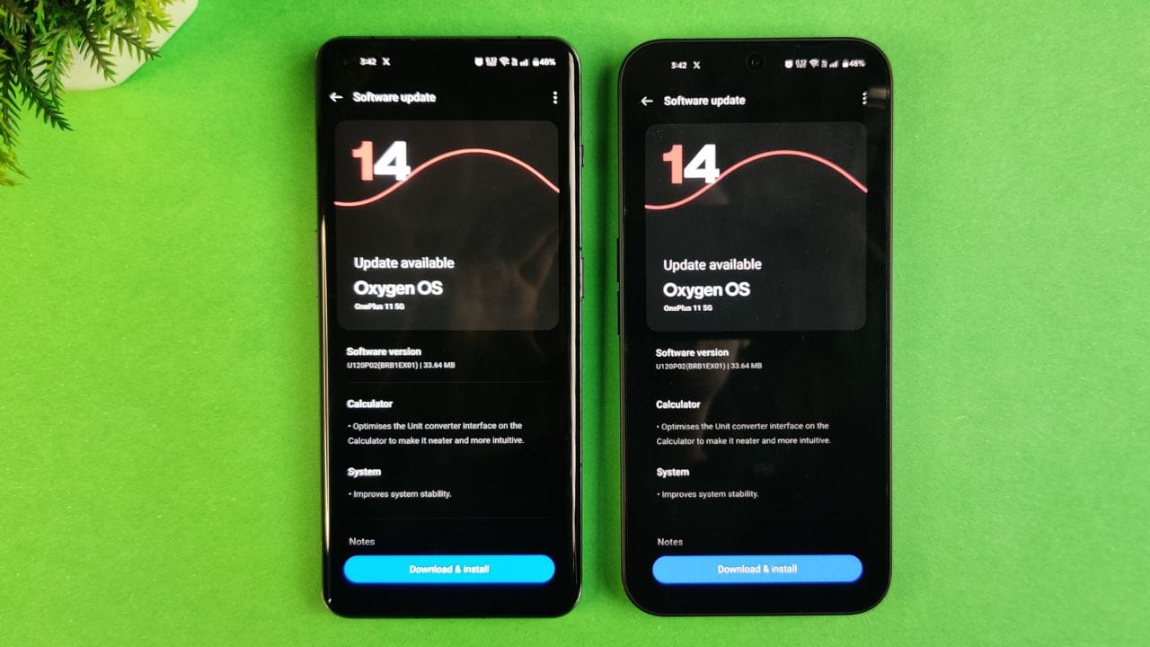 OxygenOS 15 New OTA Card