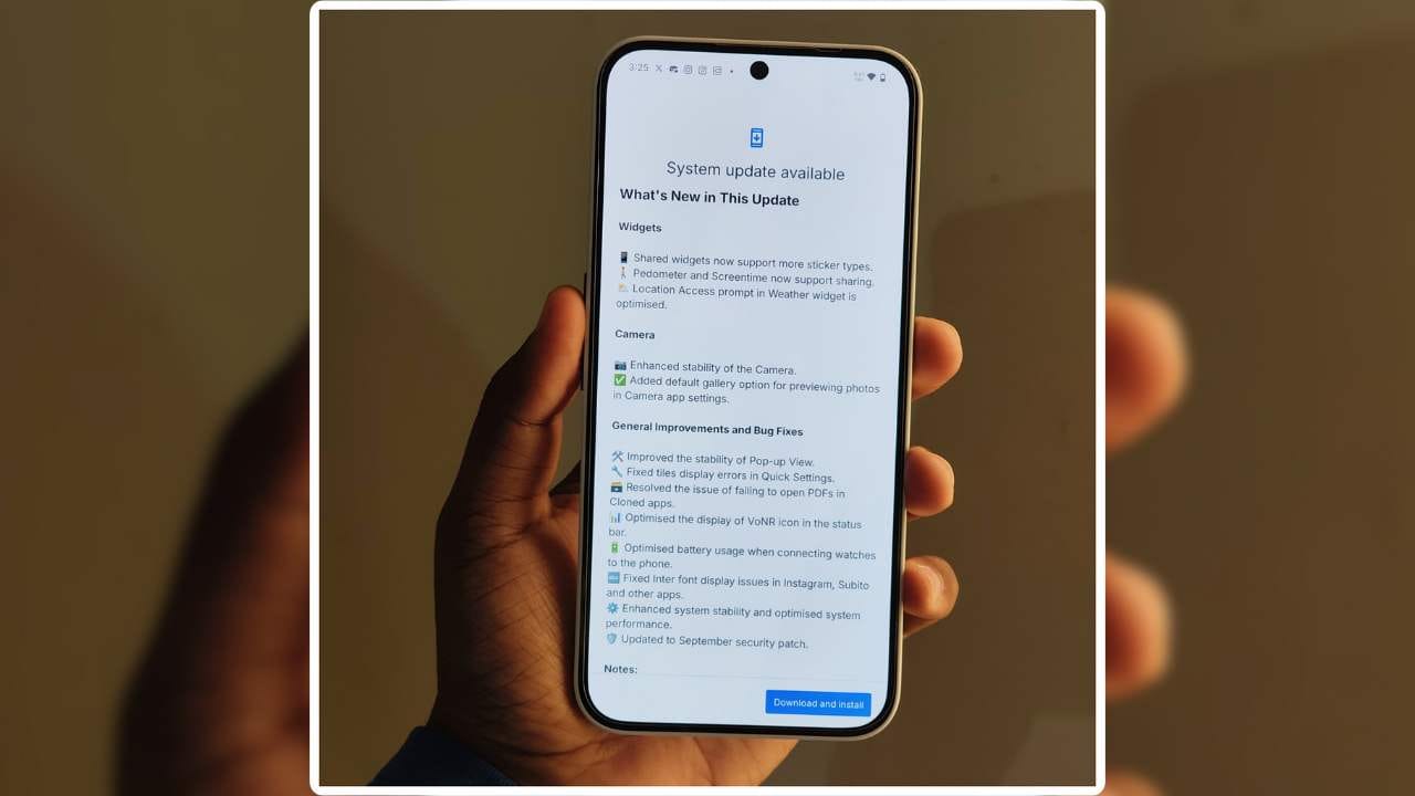 Nothing Phone 2a September Nothing OS 3.2 Update