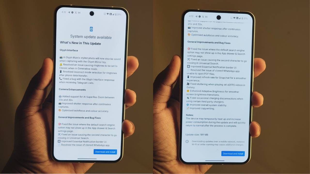 Nothing Phone 3 August 2025 Update