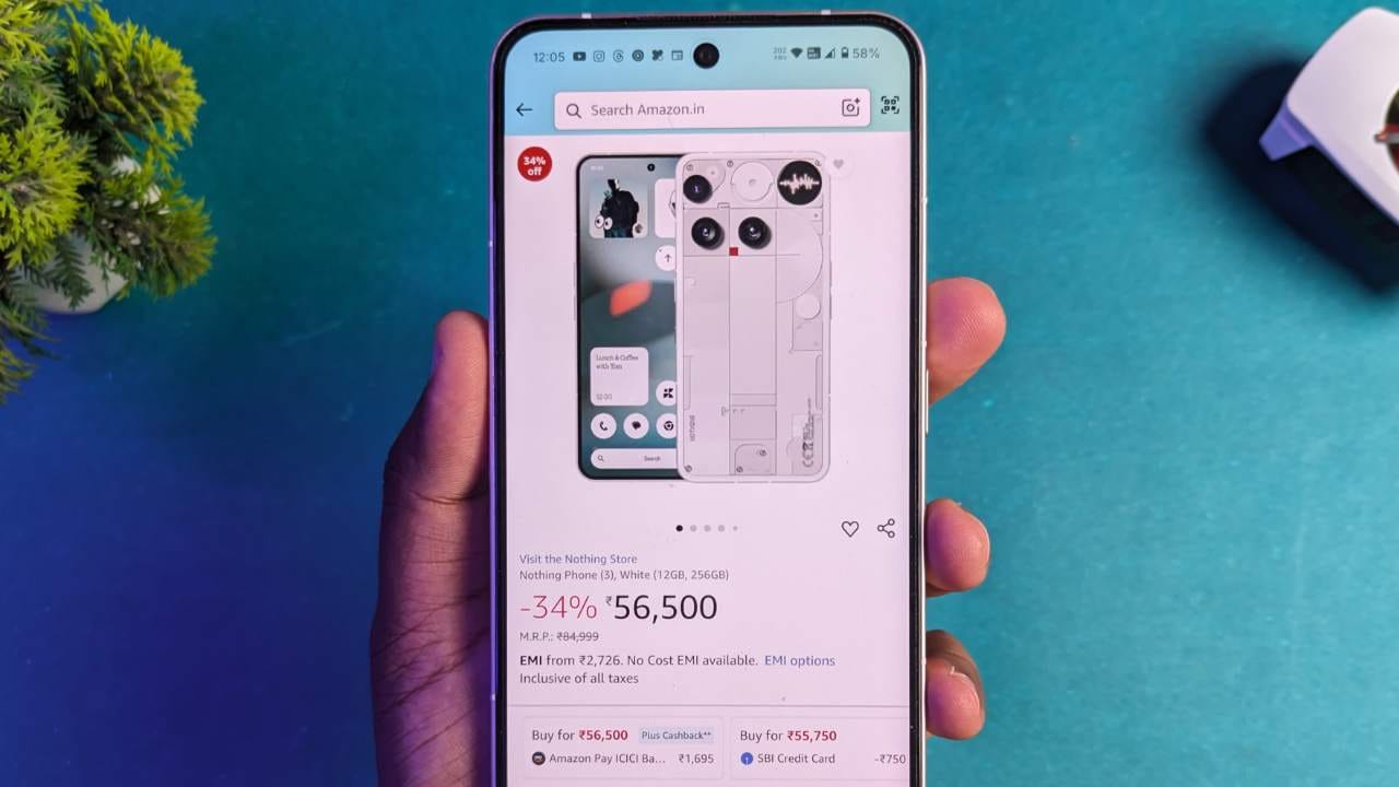 Nothing Phone 3 Price Drop on Amazon