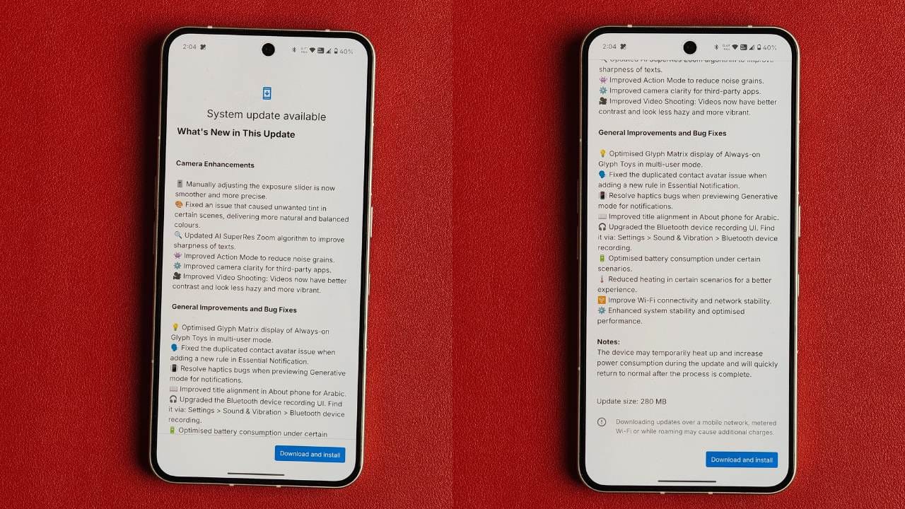 Nothing Phone 3 new September Update