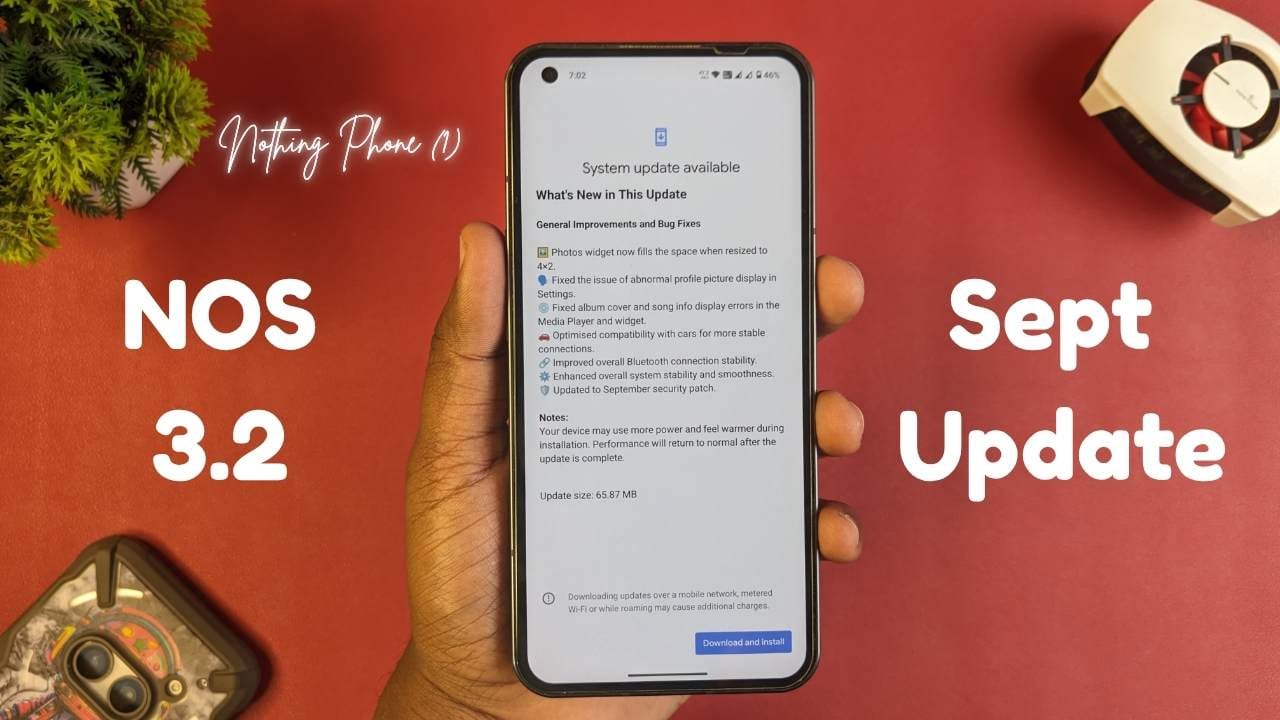 Nothing Phone 1 Nothing OS 3.2 September Update