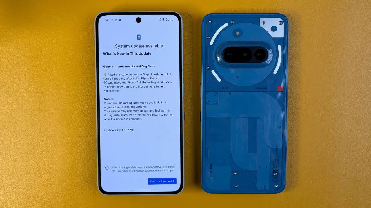 Nothing Phone 3a Series September bug fix update