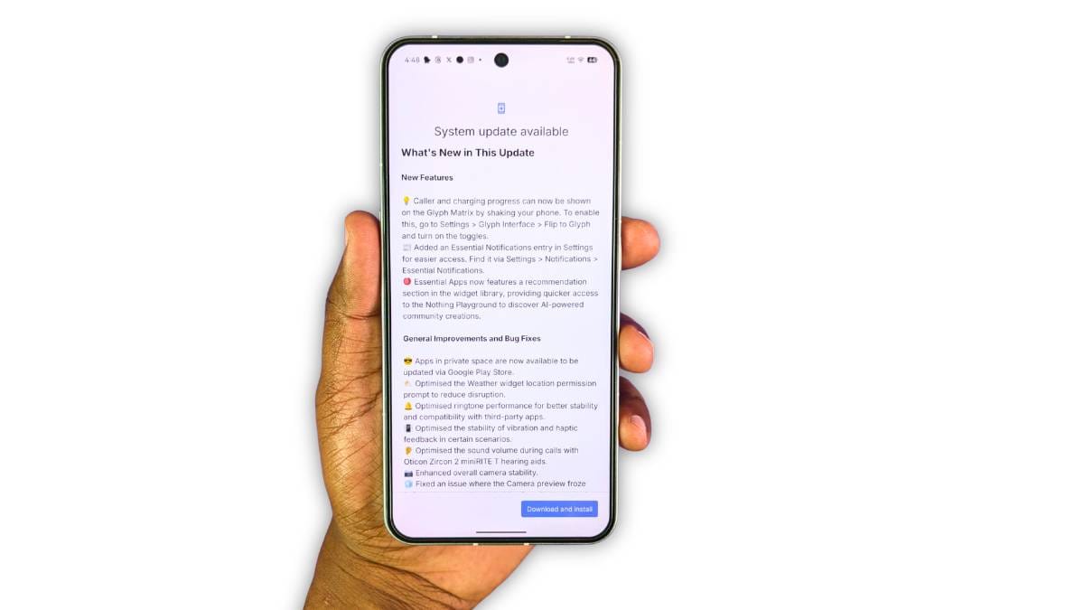 Nothing Phone 3 January 2026 Nothing OS 4.0 Update