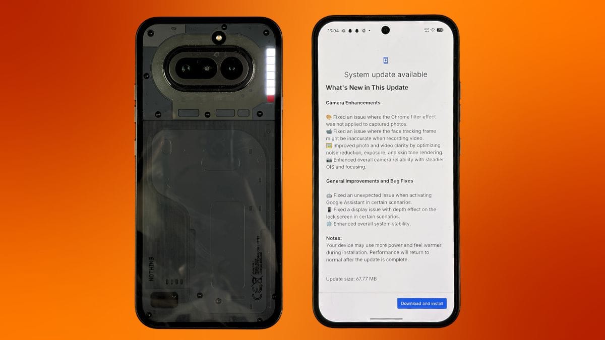 Nothing Phone 4a Camera Update in March