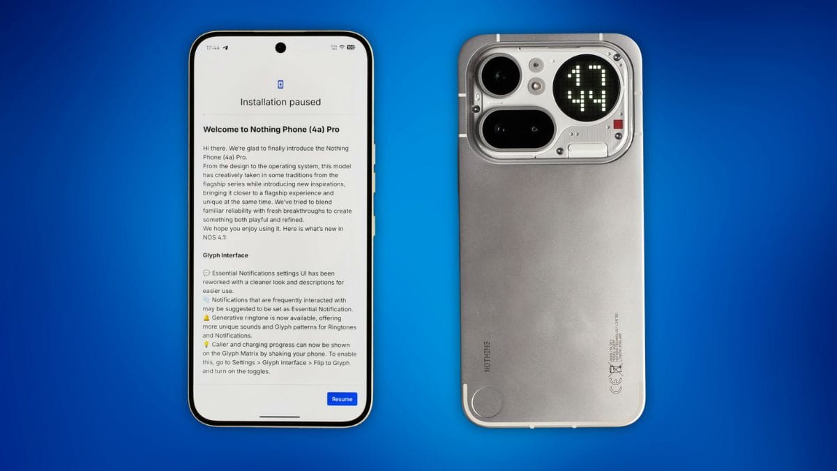 Nothing Phone 4a Pro Nothing OS 4.1 March Update
